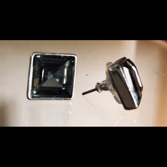 Ann Taylor smokey crystal studs - Picture 4 of 4